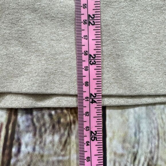 The North Face Sweater Womens Medium Beige Orange‎ Graphic Logo Pullover Hoodie - Picture 7 of 9